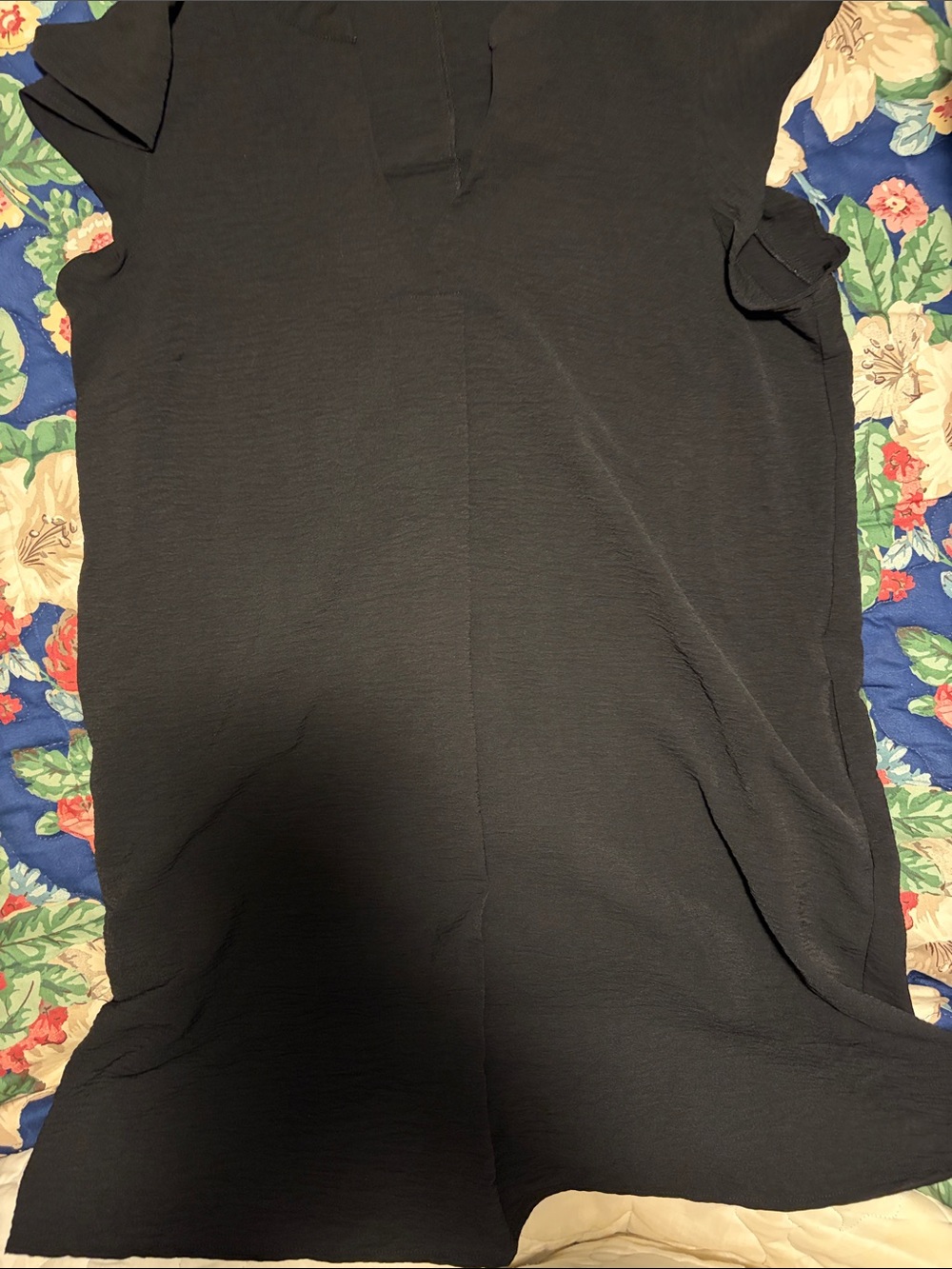 Cato Black Maxi Dress with Short Sleeves